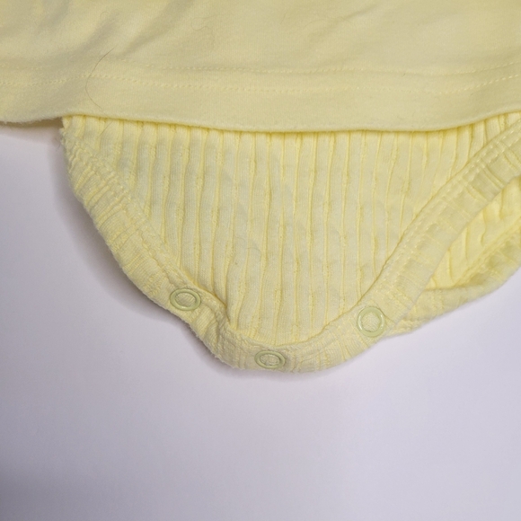 Vintage Mockingbird Baby Girl Bows And Rosettes Yellow Spring Dress - Picture 3 of 9